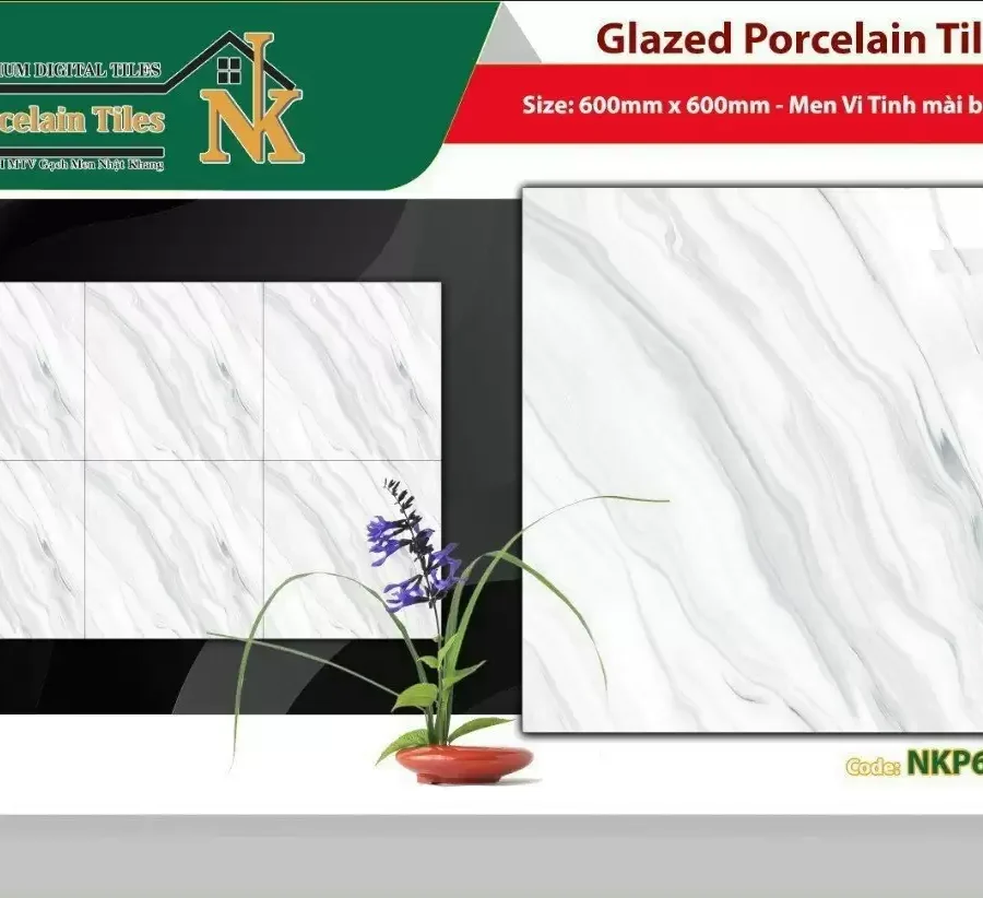 Gạch Lót Nền 60 Nhật Khang Bóng Porcelain NKP616