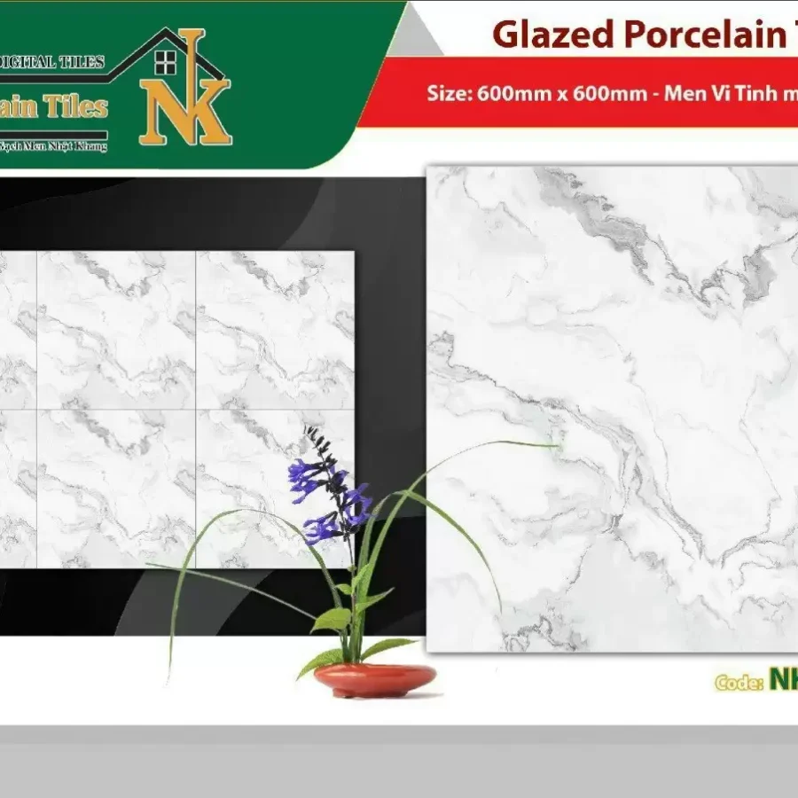 Gạch Lót Nền 60 Nhật Khang Bóng Porcelain NKP621