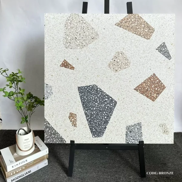 Gạch Lót Nền 60 TERRAZZO Suger Bronze