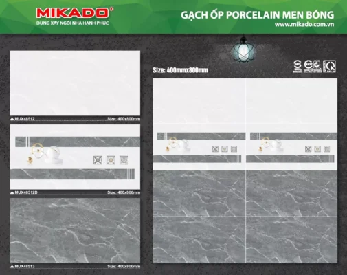 Gạch Ốp Tường MIKADO Bóng Porcelain MUX48512